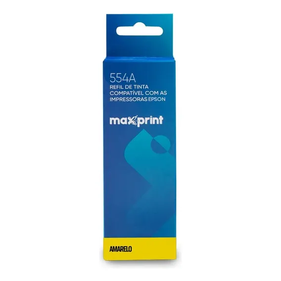 Refil Tinta Compatível Impressora Epson T554220 - Maxprint Tinta Amarelo Foto 1