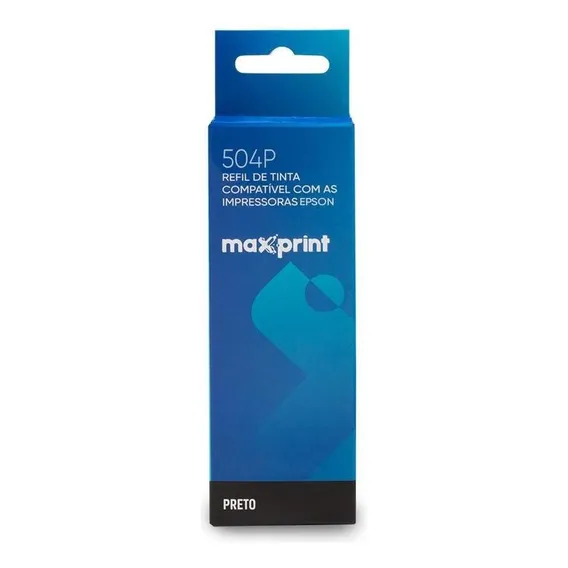 Refil Tinta Maxprint CompatÃvel Epson T504120 Preto Foto 1