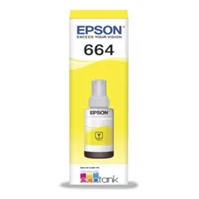 Refil Tinta Para Epson Ecotank T664 Cores 70ml Tinta Amarelo Foto mini  2