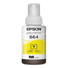 Refil Tinta Para Epson Ecotank T664 Cores 70ml Tinta Amarelo Foto  mini 1