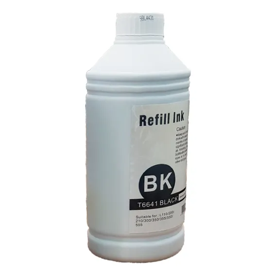 Refil Tinta T664 T664420 Preto 1 Litro L110 L120 L200 Foto 1