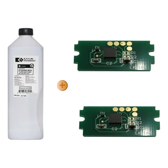 Refil Toner Compativel Katun Kilo Kyocera + 02 Chip Tk-3182 Foto 1