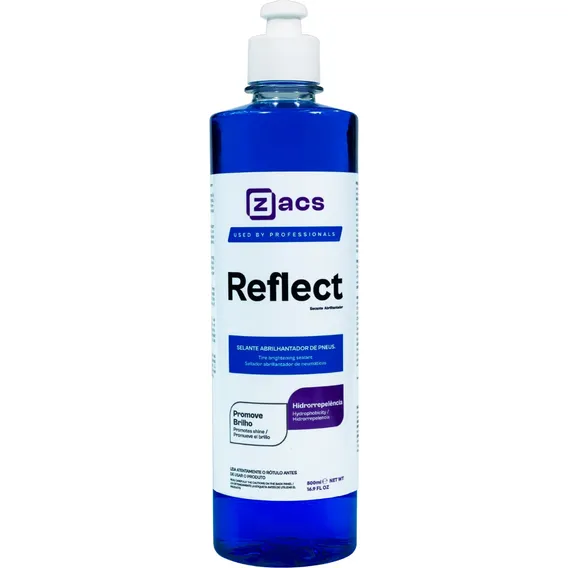 Reflect Zacs Selante Abrilhantador Pretinho Para Pneu 500ml Foto 1