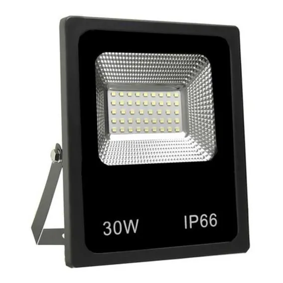 Refletor 30w Smd Série Slim Branco Frio Ip66 Foto 1
