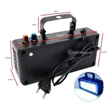 Refletor Canhão Strobo 60w Com 3 Leds Branco E Controle Foto mini  2
