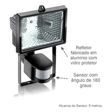 Refletor Com Sensor De Presença Brasfort Para Lamp. Halogena Foto mini 3