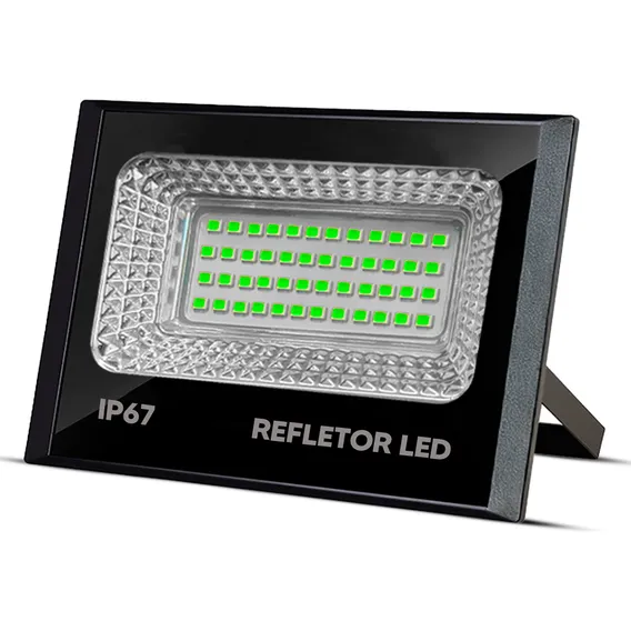 Refletor De Led Smd Holofote 20w Bivolt Luz Verde Ip66 Foto 1