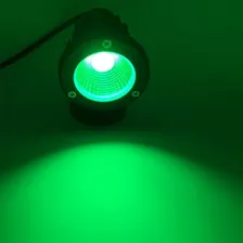 Refletor Espeto Luminária P/ Jardim Led 5w Verde Carcaça Preto 127/220v Foto mini 2