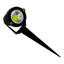 Refletor Espeto Luminária P/ Jardim Led 5w Verde Carcaça Preto 127/220v Foto mini 3