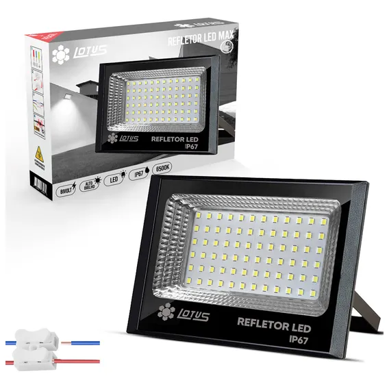 Refletor Holofote Led 100w Smd Branco Frio Bivolt Foto 1