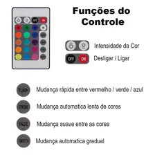 Refletor Holofote Led Rgb Multicores 20w Ip66 Com Controle Foto mini 4