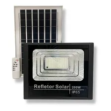 Refletor Holofote Ultra Led Solar 200w Prova D'agua Foto mini 1