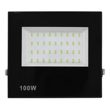 Refletor Led 100w Holofote Bivolt Prova Dágua Ip66 Verde Foto mini 4