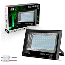 Refletor Led 100w Holofote Bivolt Prova Dágua Ip66 Verde Foto  mini 1