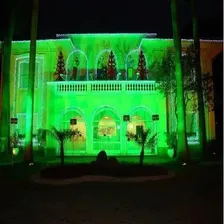 Refletor Led 100w Holofote Bivolt Prova Dágua Ip66 Verde Foto mini  3