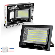 Refletor Led 200w Holofote Bivolt Prova D'água Branco Frio Foto  mini 1