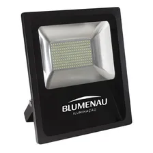 Refletor Led 30w Slim Blumenau Preto Luz Verde Foto  mini 1