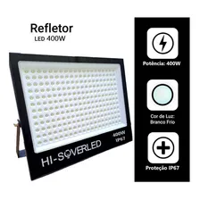 Refletor Led 400w Branco Frio Bivolt Prova Dágua Ip67 Foto mini 2
