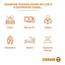 Refletor LED de controle remoto original Osram 7.5w Rgb Multicolor Foto mini  3