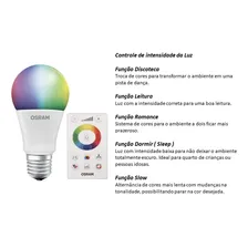 Refletor LED de controle remoto original Osram 7.5w Rgb Multicolor Foto mini 4