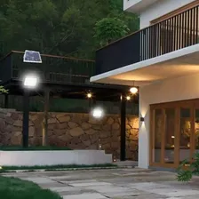 Refletor Led Holofote 100w Placa Solar Bateria Prova Dágua Foto mini 2