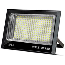 Refletor Led Holofote 400w Bivolt Prova D'água Branco Frio Foto  mini 1
