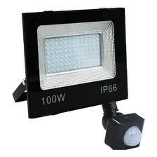 Refletor Led Holofote Sensor Presença Fotocélula Bivolt 100w Foto  mini 1