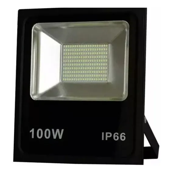 Refletor Led Smd 100w 6500k Branco Frio Bivolt Ip66 Foto 1