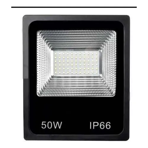 Refletor LED Swissport Refletor LED 50W Com Luz Branco-frio 127/220V Cor Preto Foto 1