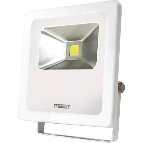 Refletor Led Taschibra Slim Tr 30w Bivolt Luz Verde Branco 110V/220V Foto 1