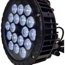 Refletor Par 64 Slim 18 Leds 18w Rgbwa Ip65 Prova Dágua 127/220v Foto mini  3