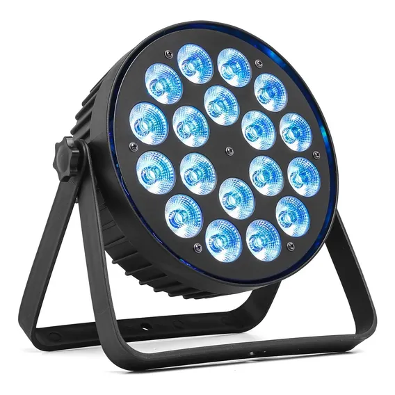 Refletor Par Led Slim 18x15w Rgbwa-uv Dj Festas Strobo Dmx 127/220V Foto 1