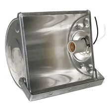 Refletor Para Lampada De Até 250w E27 Metalica E Sodio Carcaça Prateado 127/220v Foto mini 1