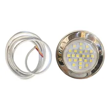 Refletor Power Led Piscina 5w Inox 316 Branco Quente Brustec Foto mini 2