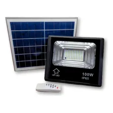 Refletor Solar Led 100w Com Controle Remoto Placa Up Led Foto mini 1