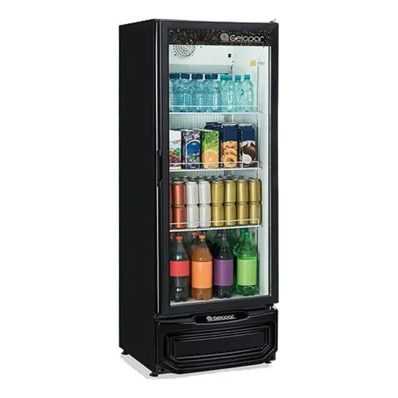 Refrigerador Vertical De Bebidas Gelopar Gptu-40 Pr 414 Lt Cor Preto Foto 1