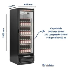 Refrigerador Vertical De Bebidas Gelopar Gptu-40 Pr 414 Lt Cor Preto Foto mini  2