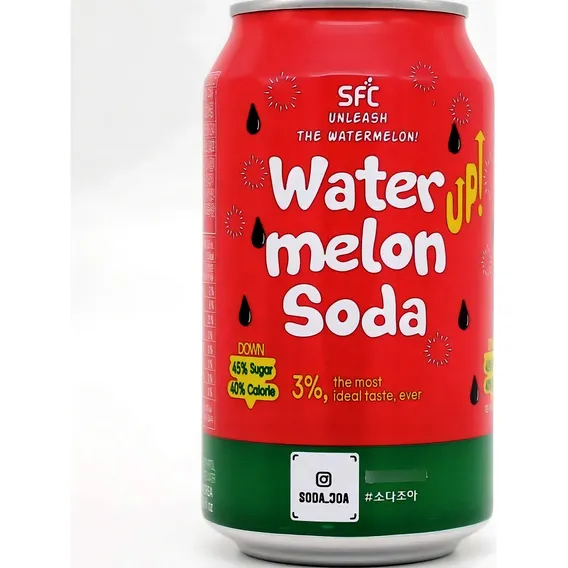 Refrigerante Coreano Sabor Melancia Nutriton & Taste - 350ml Foto 1