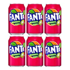 Refrigerante Fanta Morango E Kiwi - Kit Com 6 Latas 355ml Foto mini 1