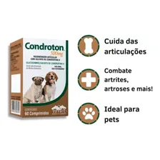 Regenerador Articular Para Cães Condroton 500mg 60 Cp Foto mini 3