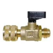 Registro Bola 1/4 Uso Refrigeração Para Manifold Vacuometro Foto mini 1