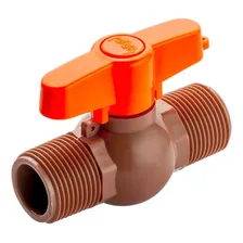 Registro Esfera Pvc Rosca Externa Herc 3/4 Foto  mini 1