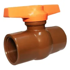 Registro Esfera Pvc Viqua 1'' Rosca Rosca 1030203 Foto  mini 1