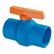 Registro Esfera Soldável 100mm Irrigação Pvc Cola Azul Foto mini 1