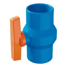 Registro Esfera Soldável 100mm Irrigação Pvc Cola Azul Foto mini 2