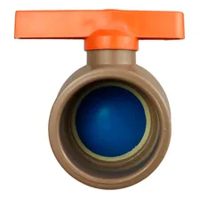 Registro Esfera Soldável Pvc 32mm (1'') Marrom - 10 Peças Foto mini 4