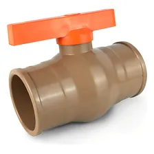 Registro Esfera Soldável Pvc 32mm (1'') Marrom - 10 Peças Foto mini 2