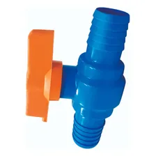 Registro Esfera Uniao Dentada Azul 3/4'' PVC Irrigação Foto mini 2