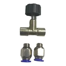 Registro Regulador Fluxo Pneumático 8mm Vapor De Gasolina Foto mini  2