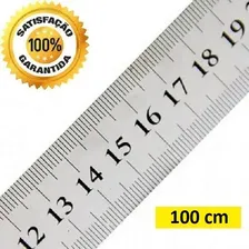 Régua 100cm 1m 40 Polegadas Aço Inox Projetista Profissional Foto mini 2